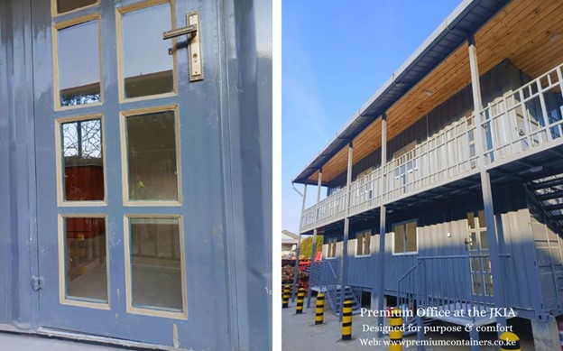 The container office exterior
