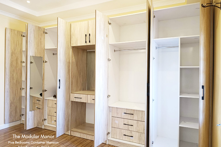 The wardrobes